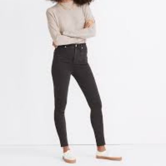 Madewell Denim - Madewell Black 10” High Rise Skinny Jeans